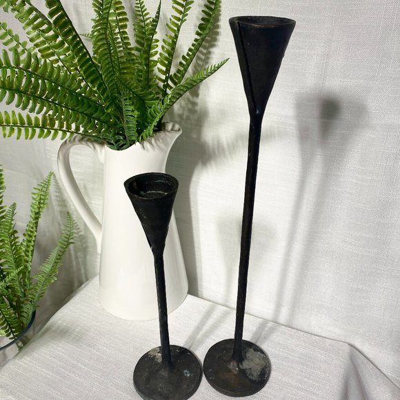 Pottery Barn Accents Pottery Barn Black Cast Iron Brutalist
